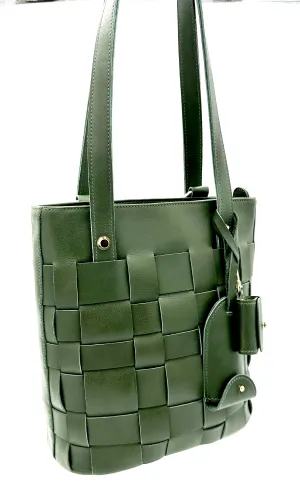 Chelsea Backpack Tote Bag - Moss Green