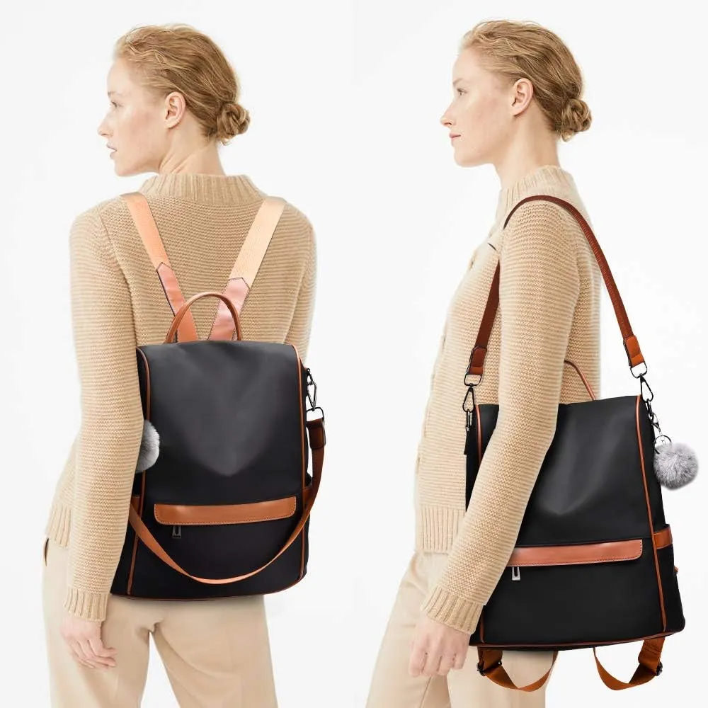 CHERUTY Women Backpack Purse Nylon Anti-theft Fashion Casual Lightweight Travel Shoulder Bag