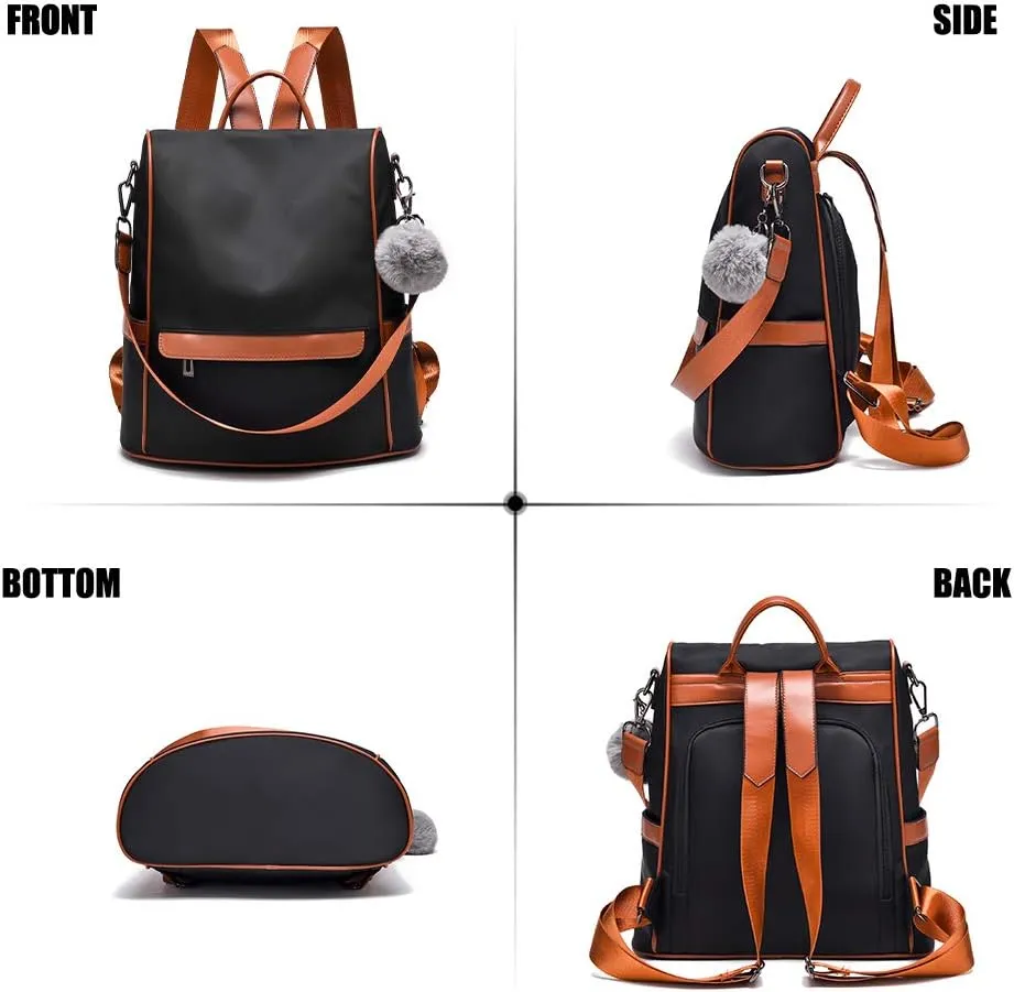 CHERUTY Women Backpack Purse Nylon Anti-theft Fashion Casual Lightweight Travel Shoulder Bag