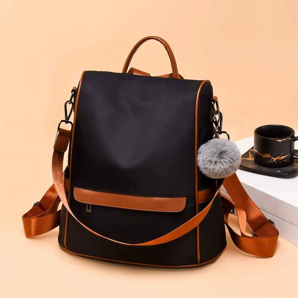 CHERUTY Women Backpack Purse Nylon Anti-theft Fashion Casual Lightweight Travel Shoulder Bag