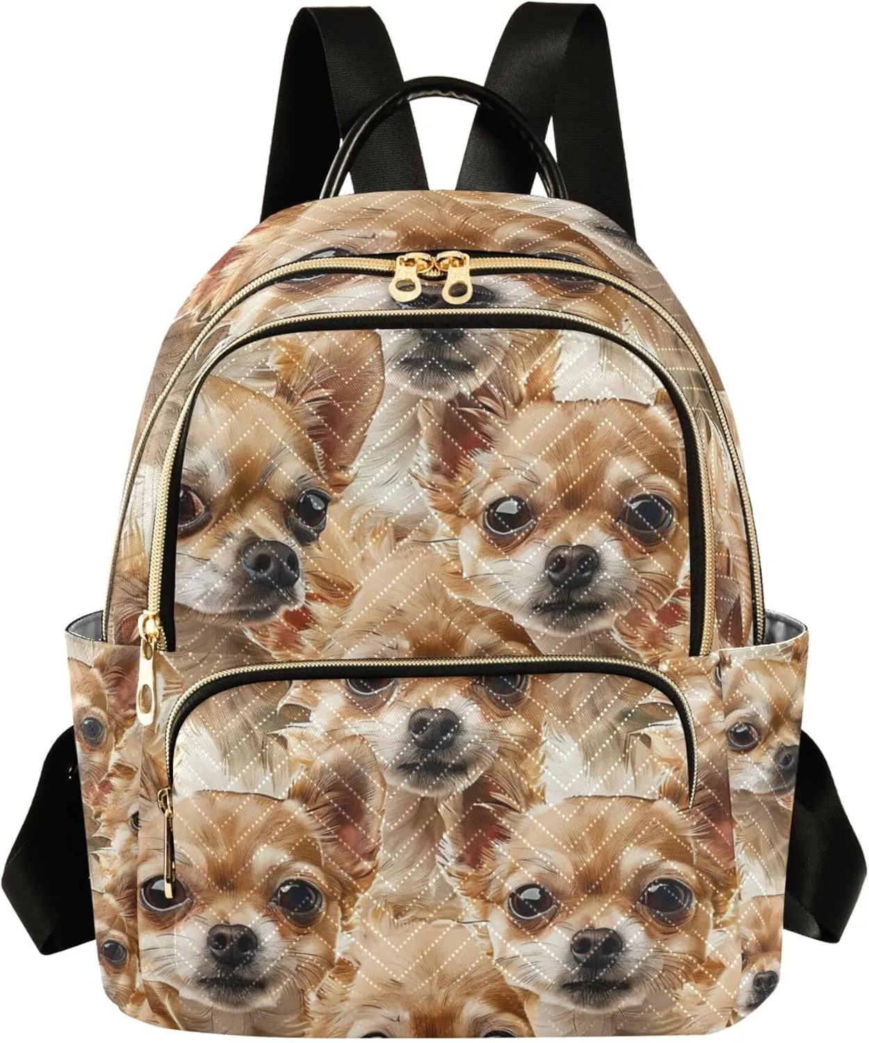 Chihuahua Dog Animals Backpack Purse for Women, Anti Theft Backpack Lightweight Small Travel Backpack Shoulder Bag