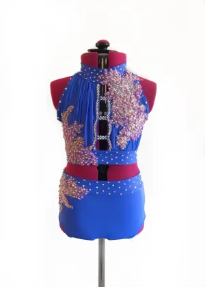 CHILD XLARGE/ADULT XSMALL blue/purple lyrical/contemporary ready-to-ship dance costume