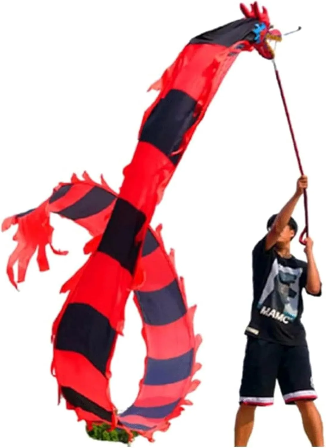Chinese Dragon Dance 3D Dragon Poi Chinese Dragon Dance Festival Props Dragon Dance Accessories Stage Performance Dragon Ribbon Streamer Interesting