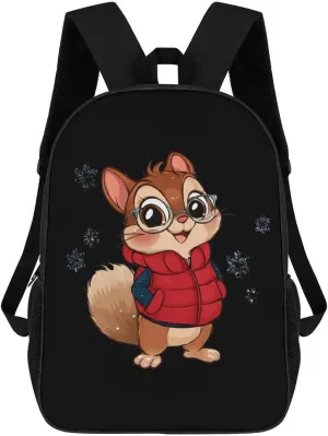Chipmunk Laptop Backpack for Men Women 17 Inch Shoulder Bag Travel Daypack