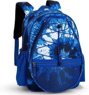 Choco Mocha Kids Tennis Bag, Kids Tennis Backpack Racket Bag, junior tennis bag 16 Inch