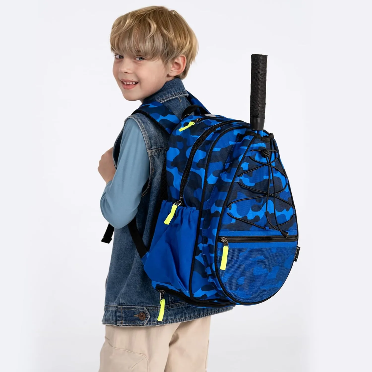 Choco Mocha Kids Tennis Bag, Kids Tennis Backpack Racket Bag, junior tennis bag 16 Inch