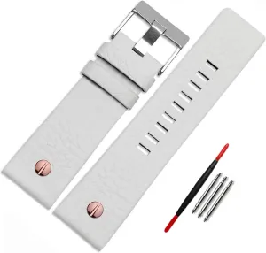 Choco&Man US Diesel Calfskin Leather Watch Band with Tool Replacement for Men's Diesel Watches