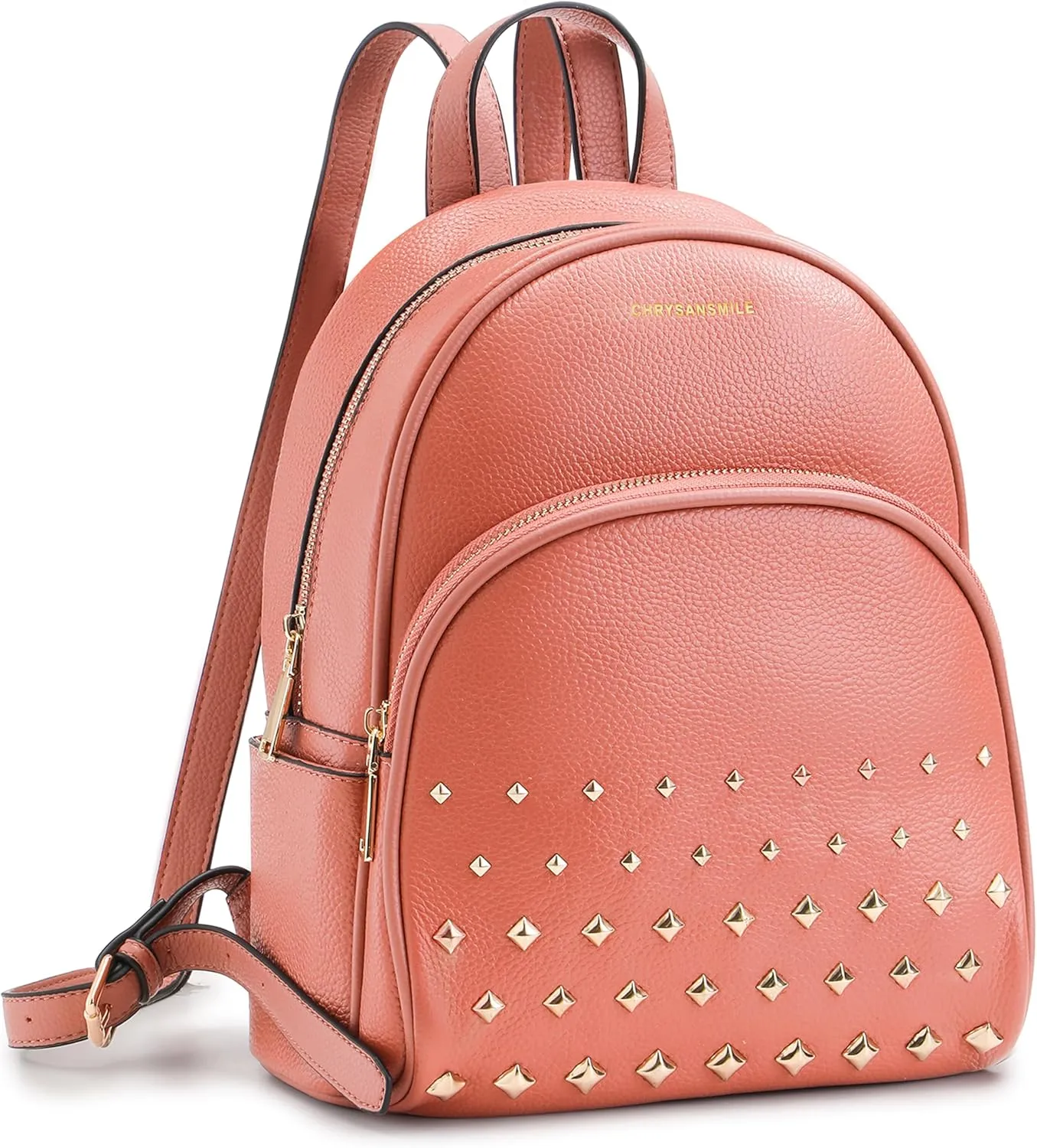Chrysansmile Backpacks for Women Genuine Leather Mini Backpack Womens Pink Travel Backpack Purse