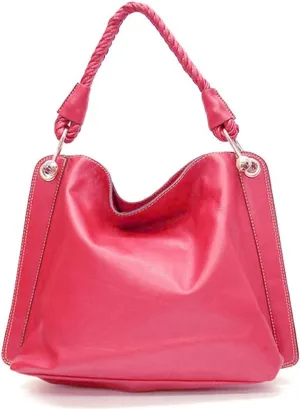 Classic Textured Shoulder Handbag