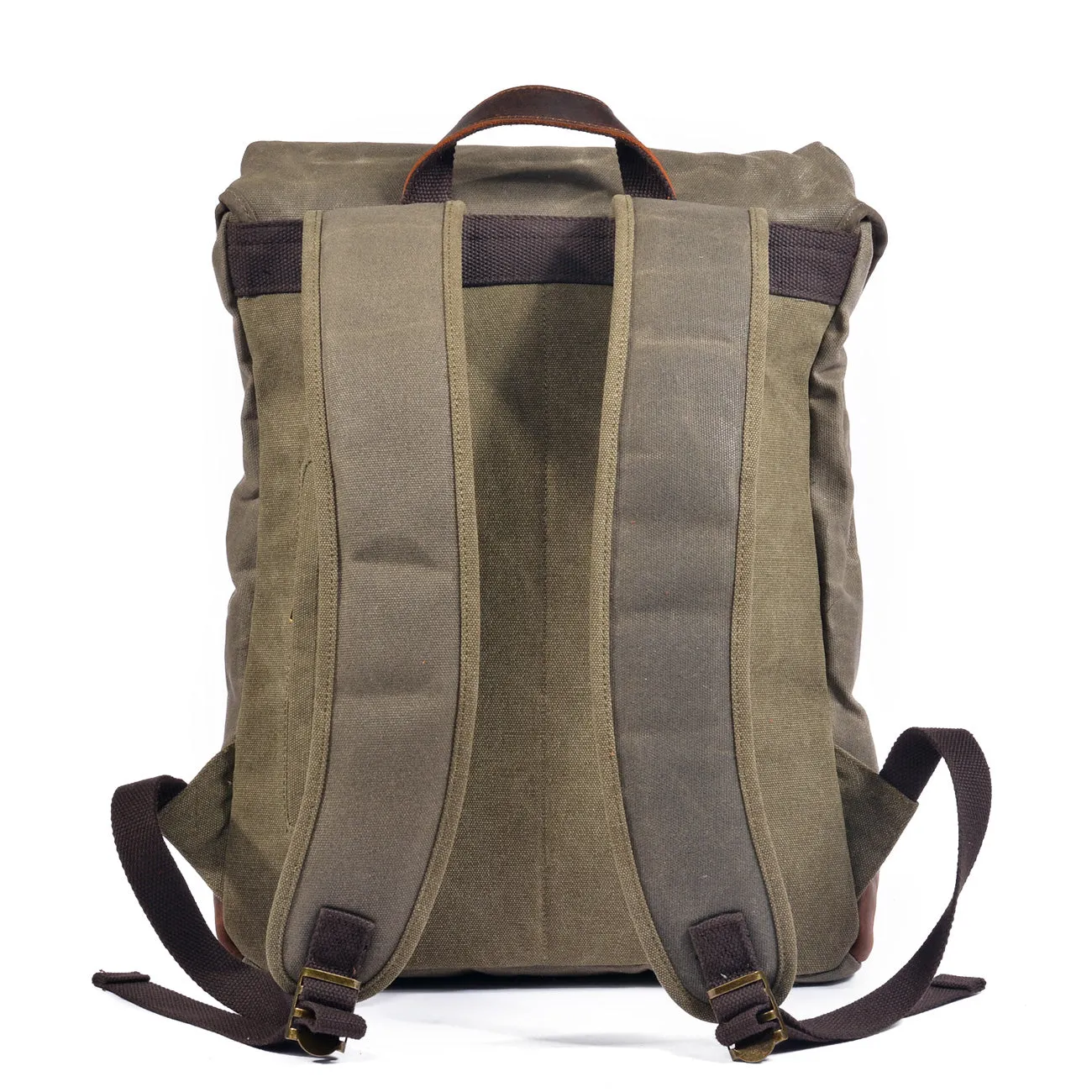 Classic Wax Canvas Backpack for Urban and Outdoor Use