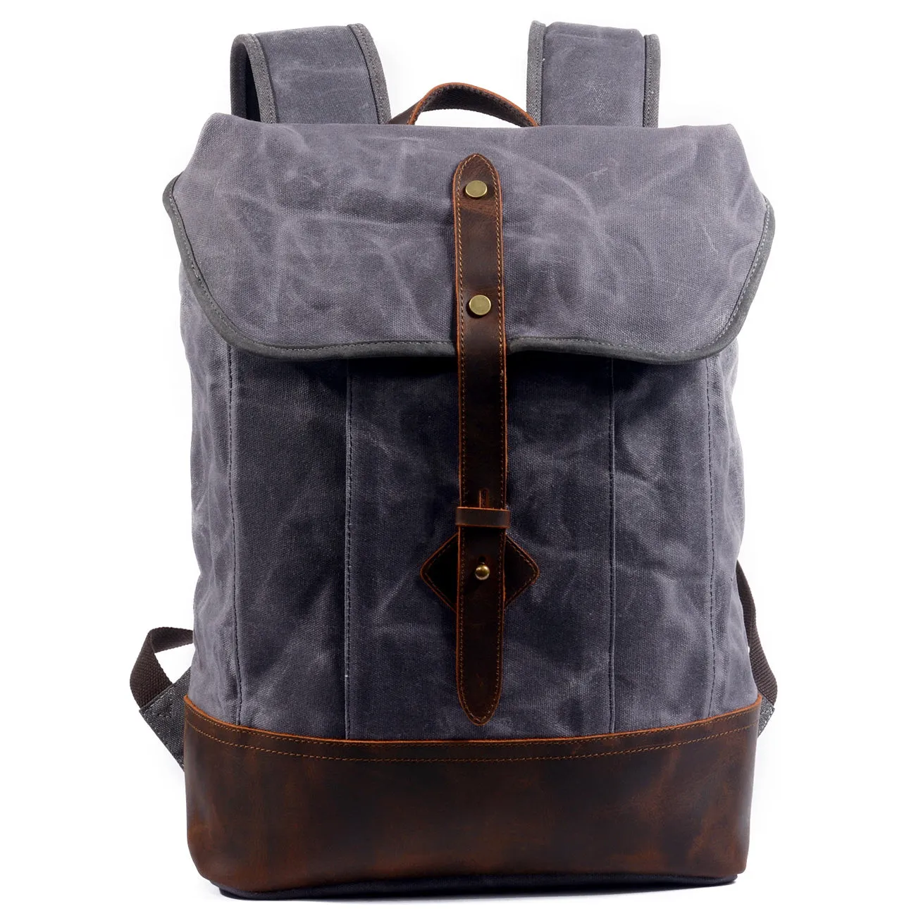 Classic Wax Canvas Backpack for Urban and Outdoor Use