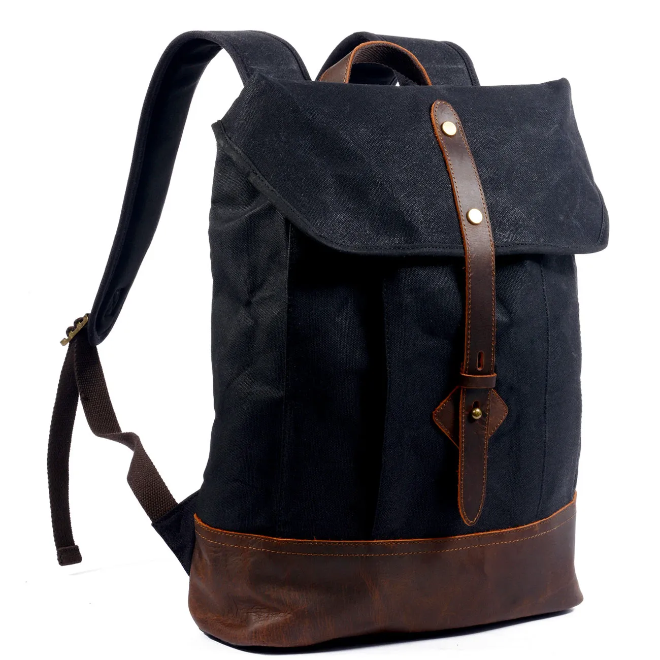 Classic Wax Canvas Backpack for Urban and Outdoor Use
