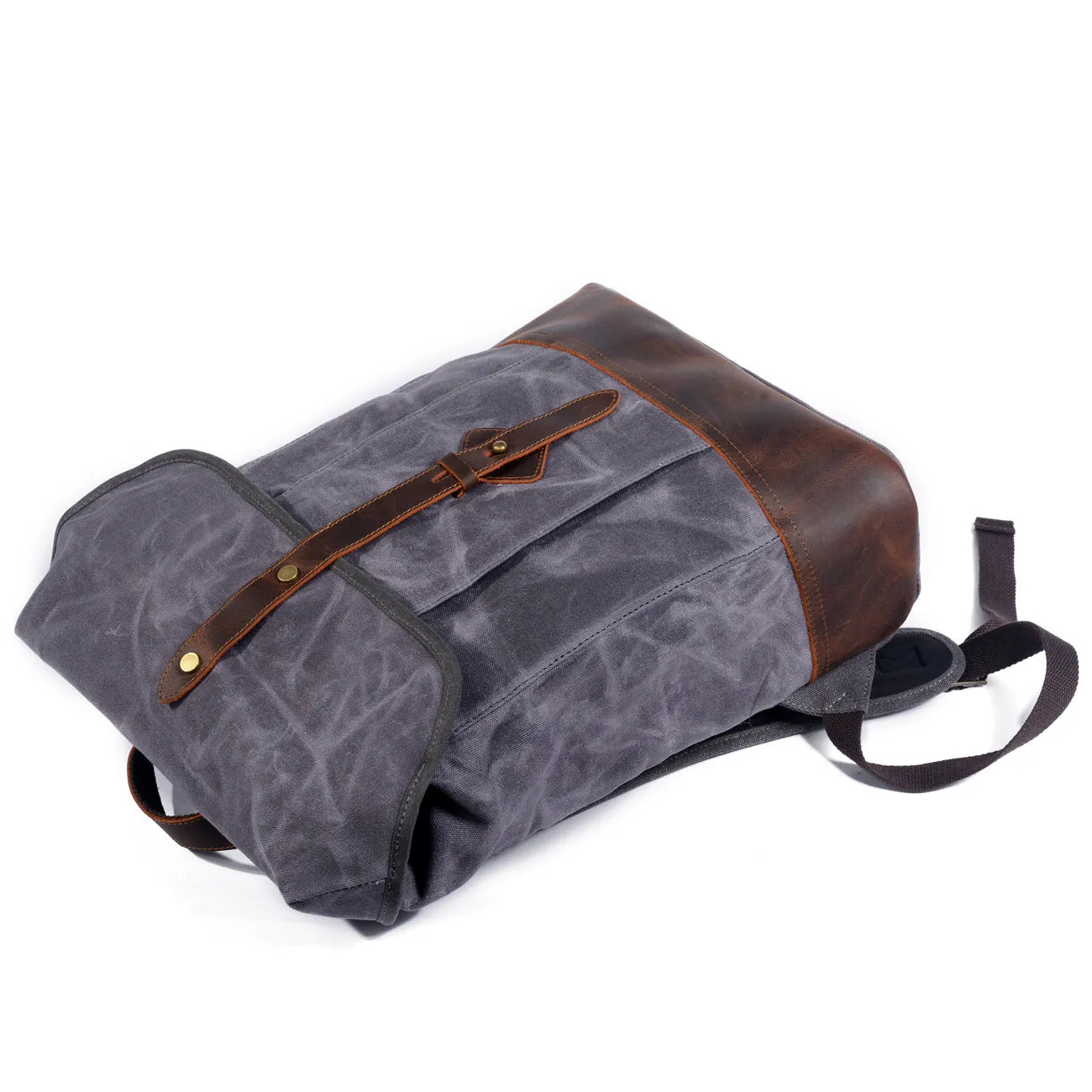 Classic Wax Canvas Backpack for Urban and Outdoor Use