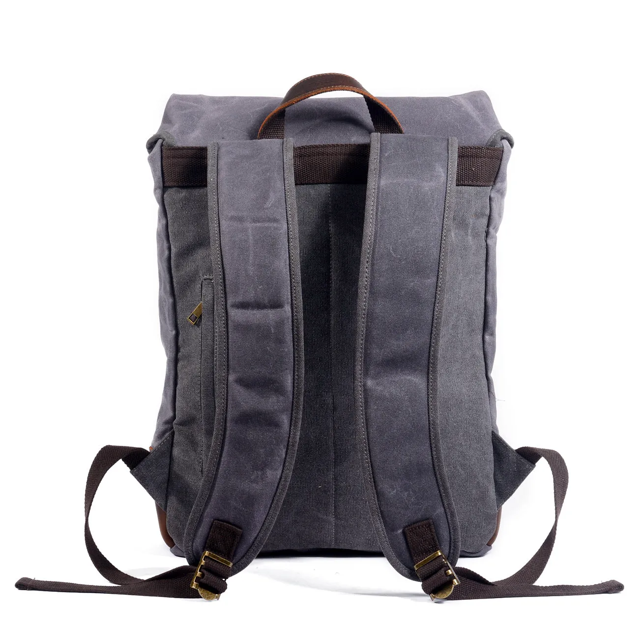 Classic Wax Canvas Backpack for Urban and Outdoor Use