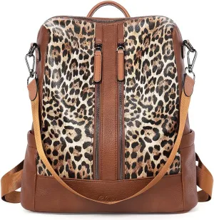 CLUCI Leather Backpack Purse for Women Convertible Large Travel Ladies Designer Fashion Casual College Shoulder Bag