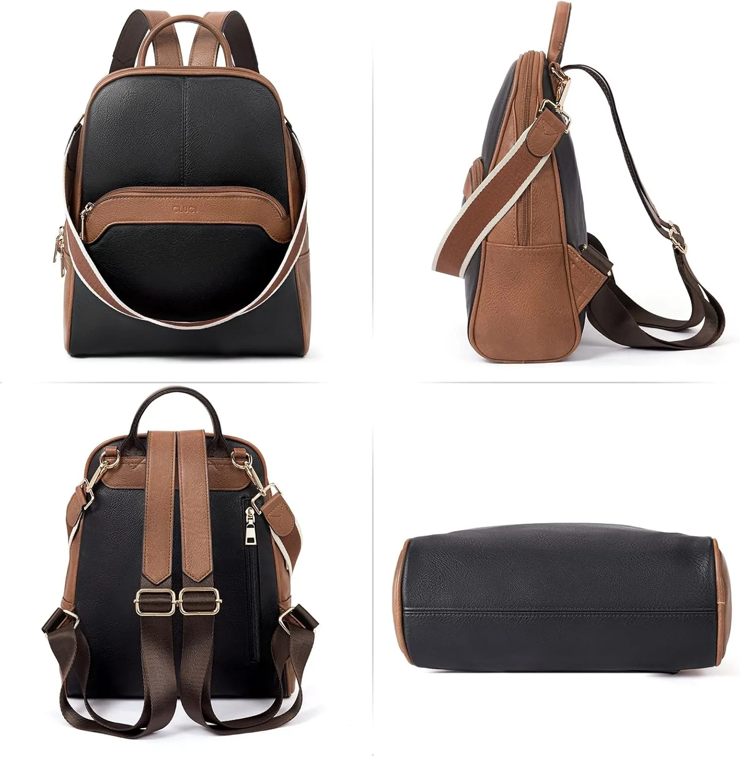 CLUCI Womens Backpack Purse Travel Backpack Leather Convertible Ladies Designer Daypack Shoulder Bags