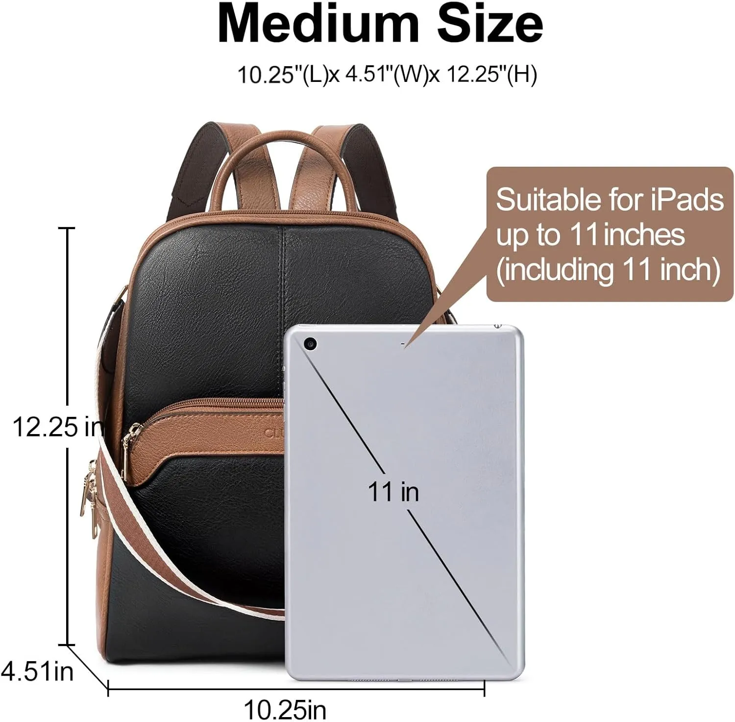 CLUCI Womens Backpack Purse Travel Backpack Leather Convertible Ladies Designer Daypack Shoulder Bags