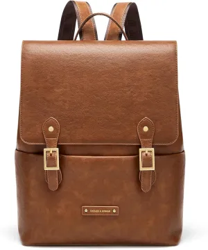 Cnoles Women Leather Backpack Purse Fashion Ladies Vintage Casual Convertible Backpack Bag Travel Daypacks Bags