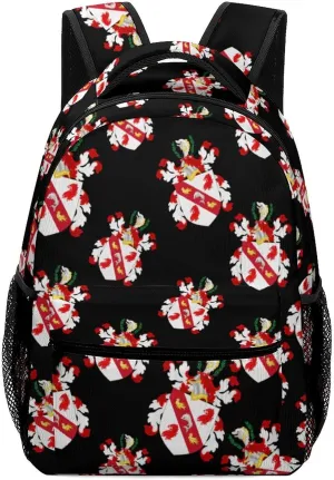 Coat of Arms of Benjamin Franklin Travel Backpack for Men Women Water Resistant Luggage Daypack Business Weekender Bag