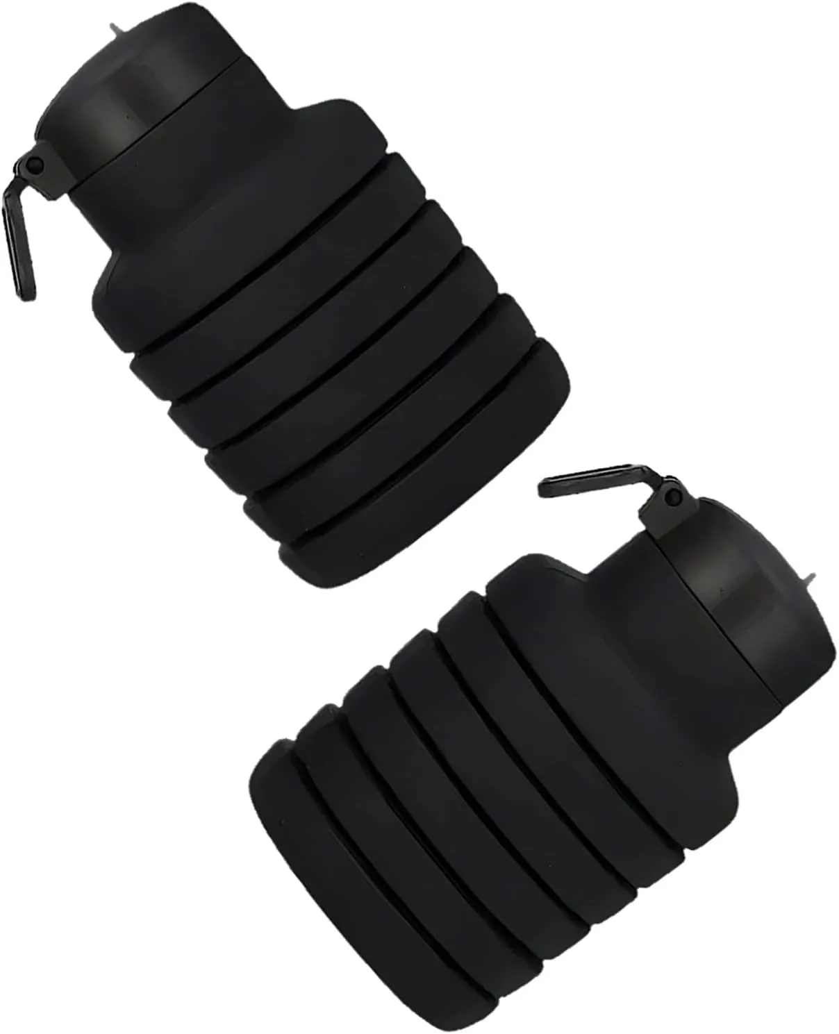 Collapsible Sports Water Bottles 500ml 16oz,Leak Proof Twist Cap BPA Free Retractable for Home Outdoor,Biking,Hiking Portable Water Bottle Cups(5)