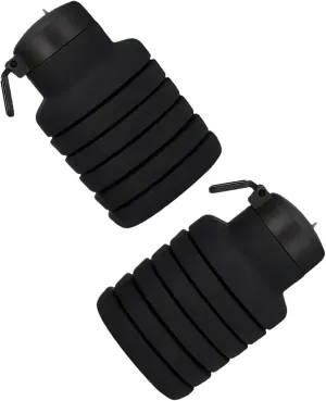 Collapsible Sports Water Bottles 500ml 16oz,Leak Proof Twist Cap BPA Free Retractable for Home Outdoor,Biking,Hiking Portable Water Bottle Cups(5)