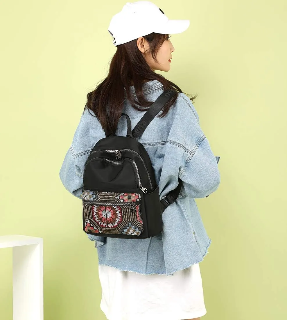Collsants Small Nylon Backpack for Women Lightweight Mini Backpack Purse Travel Daypack (YH)