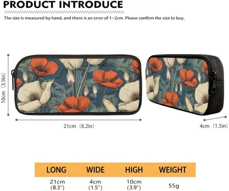 Colorful Cineraria 3Pcs Backpack with Insulated Lunch Bag Pencil Box Red White Cineraria Flower Elementary Students Bookbag Watercolor Plant Floral Large Capacity Backpack Set