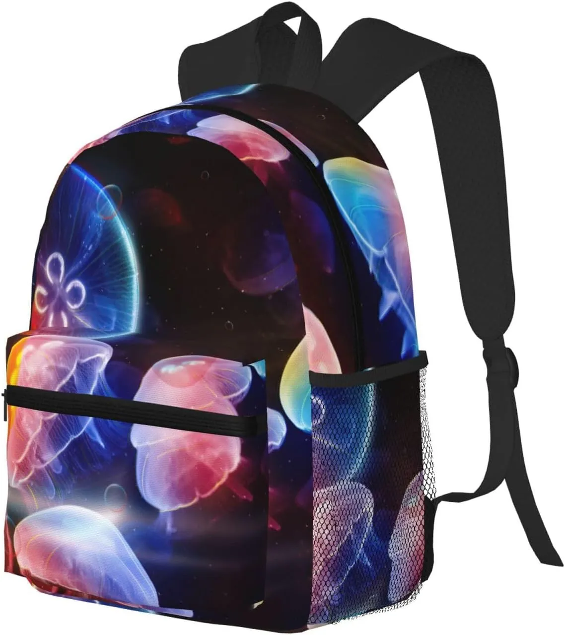 Colorful Jellyfish Print Comfortable Backpack,Your Essential Casual Travel Bag For Outdoor Adventures