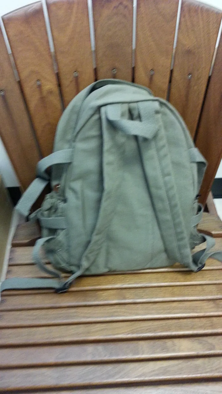 Compact Backpack, Vintage Canvas w/ OSG Logo