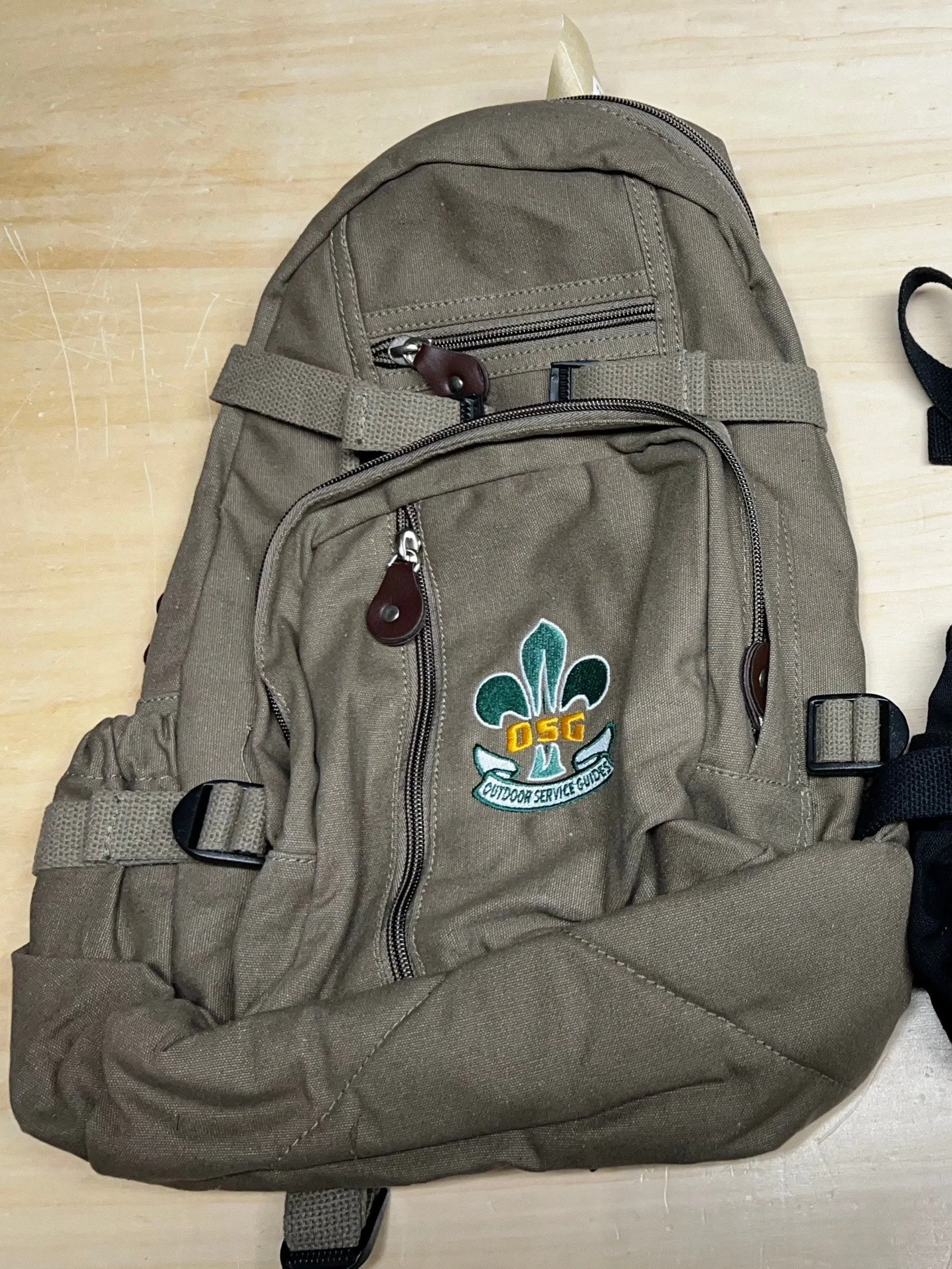 Compact Backpack, Vintage Canvas w/ OSG Logo