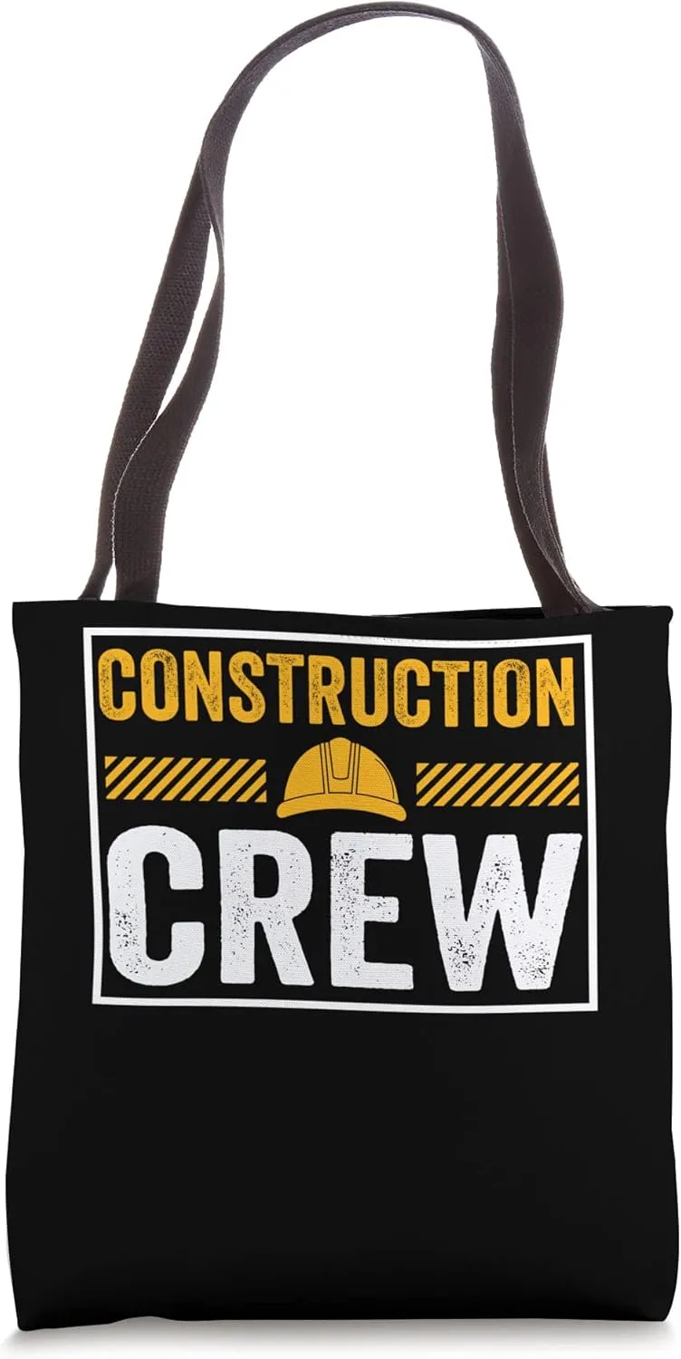 Construction Crew Tool Shovel Craftsman Concrete Building Tote Bag