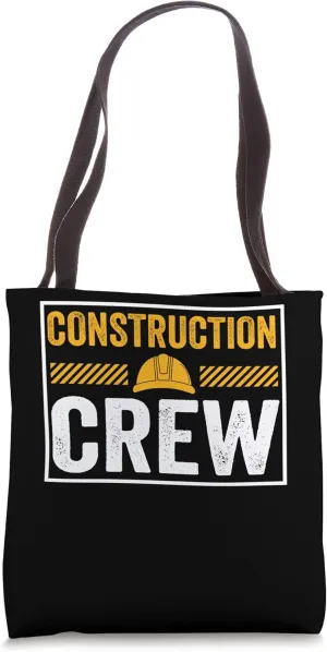 Construction Crew Tool Shovel Craftsman Concrete Building Tote Bag