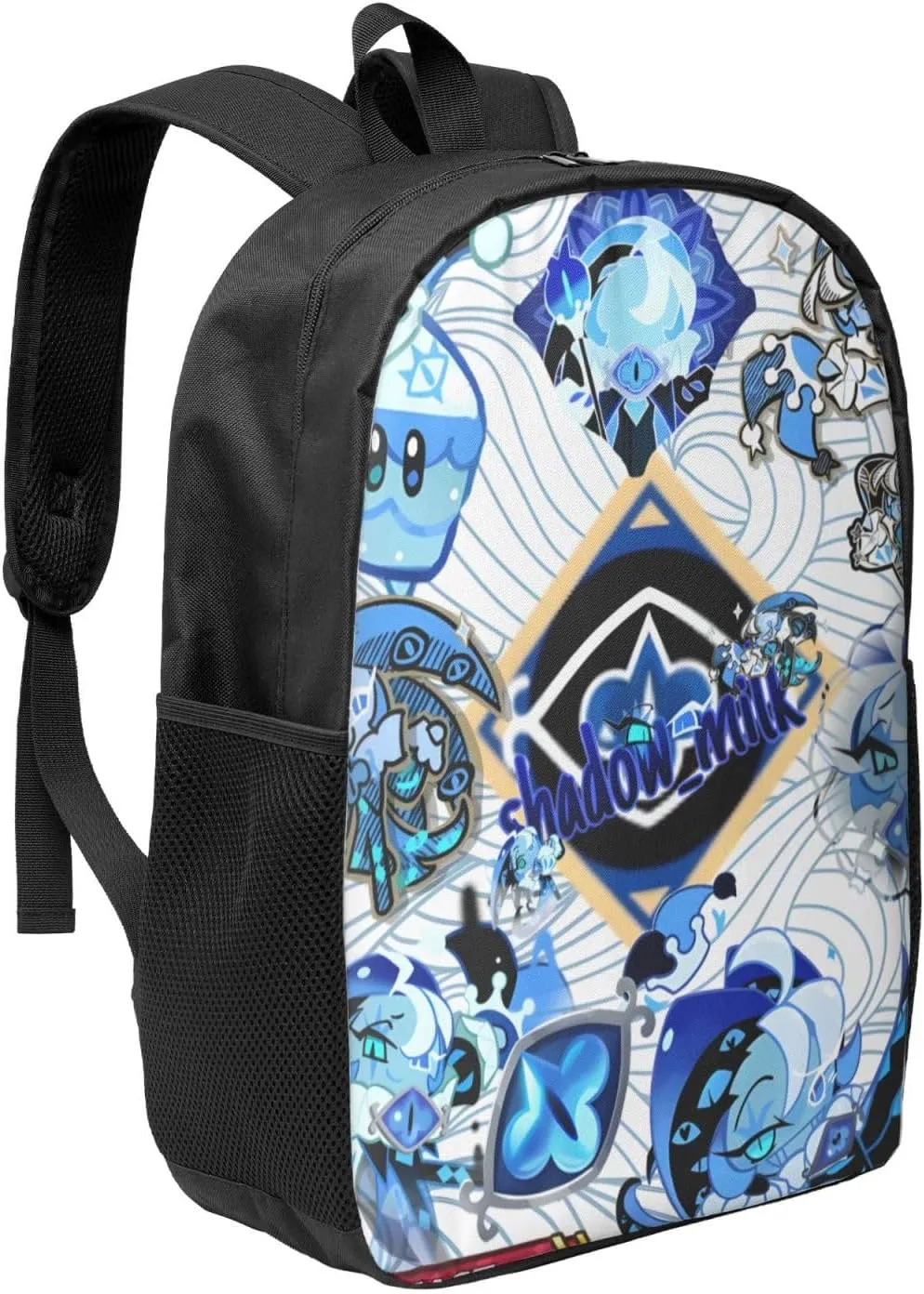 Cookie Run Kingdom Shadow Milk Cookie Fashion Backpack, School, Computer Bag.