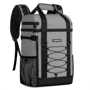 Cooler Backpack, 36 Cans Multifunctional Leakproof Cooler Backpack with Padded Top Handle, Mesh Pocket for Camping BBQ