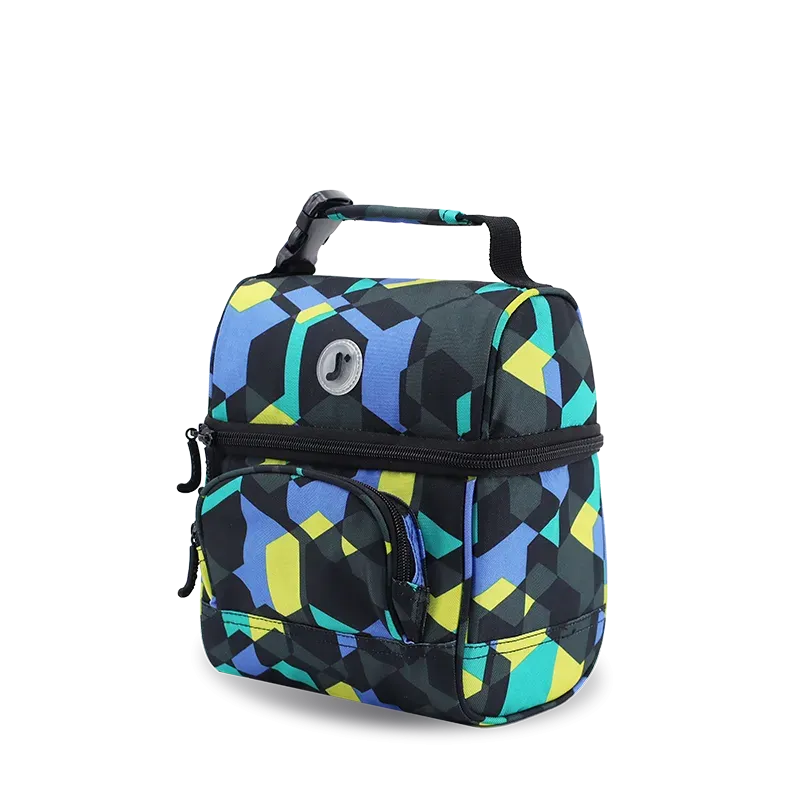 Corey Lunch Bag in Cubes