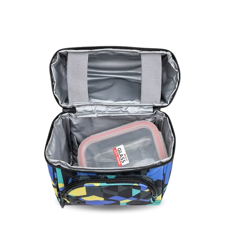 Corey Lunch Bag in Cubes