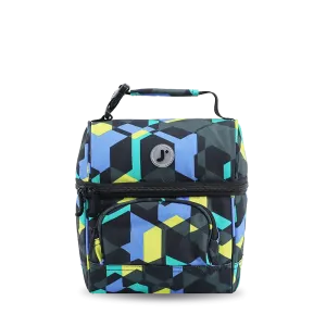 Corey Lunch Bag in Cubes