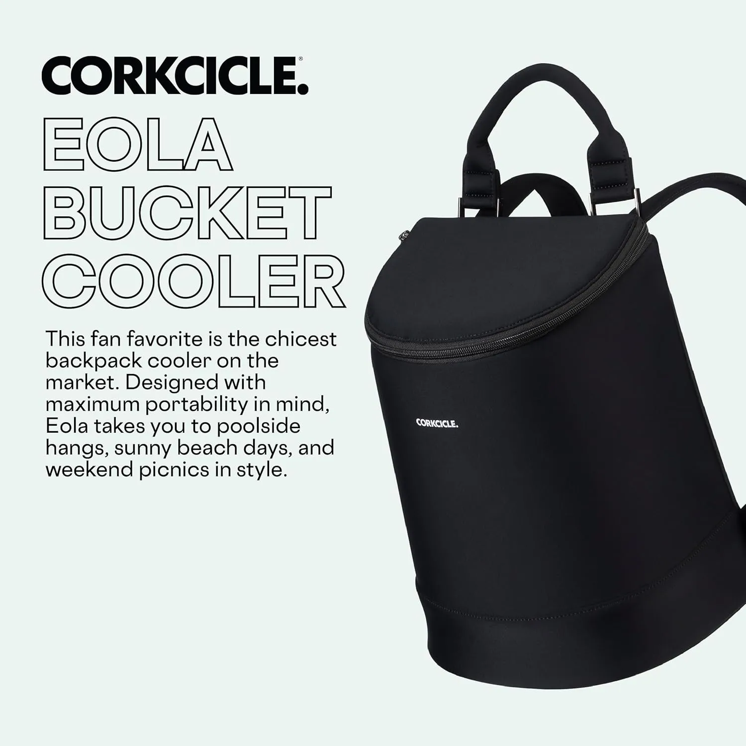 Corkcicle EOLA Cooler Backpack, Waterproof and Leak Proof Insulated Bag, Perfect for Wine, Beer, and Ice Packs