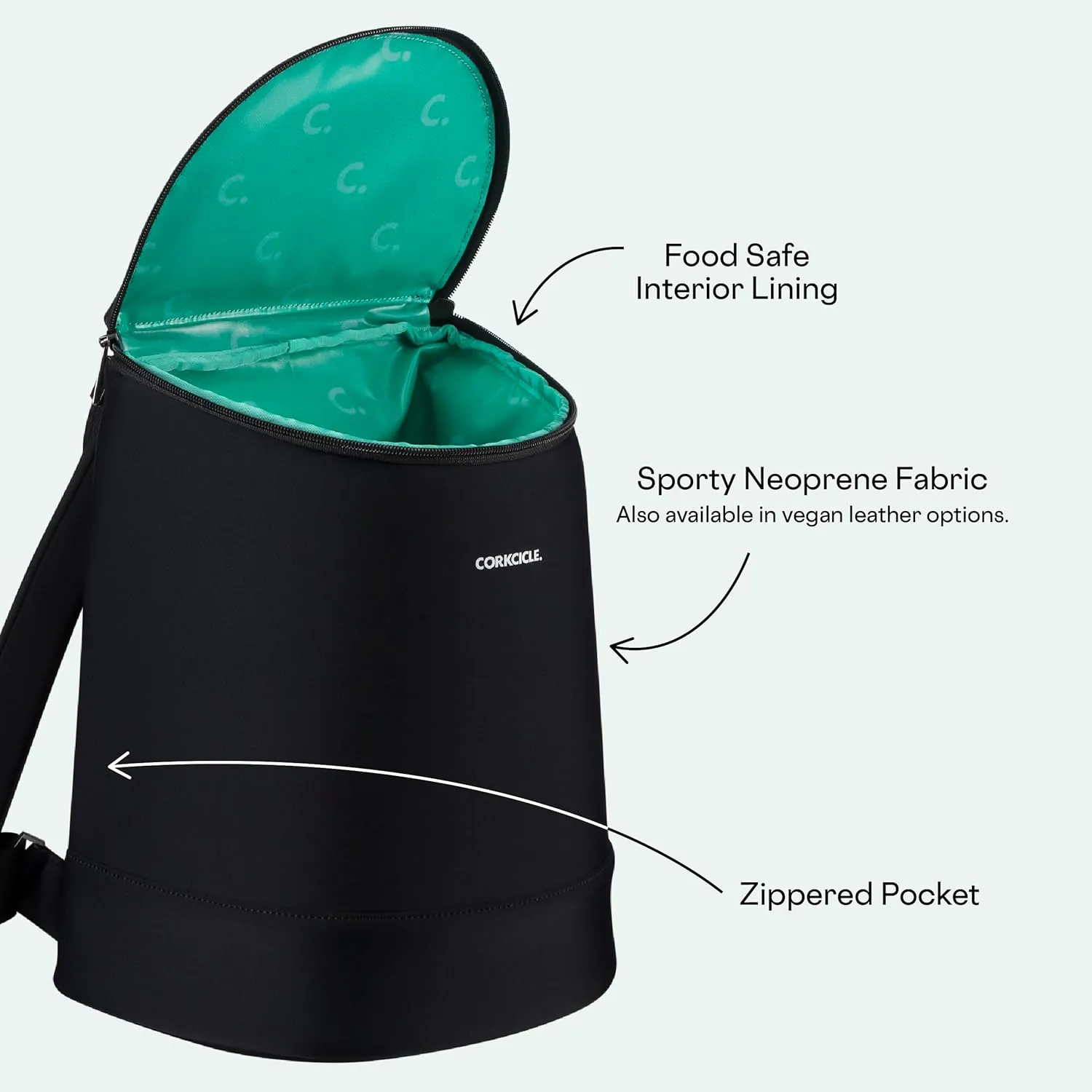 Corkcicle EOLA Cooler Backpack, Waterproof and Leak Proof Insulated Bag, Perfect for Wine, Beer, and Ice Packs