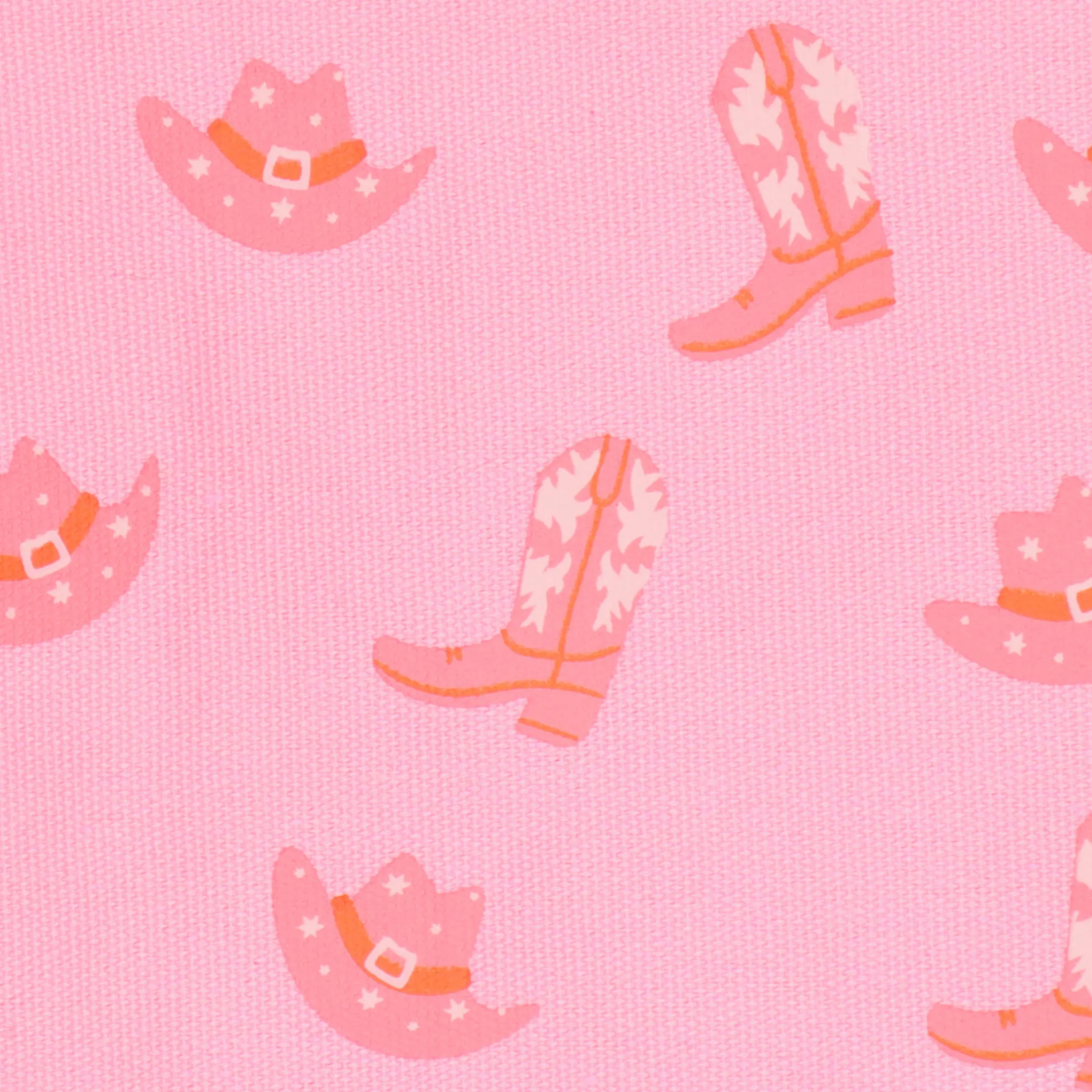 Cowgirl Hat and Boot Canvas Pouch