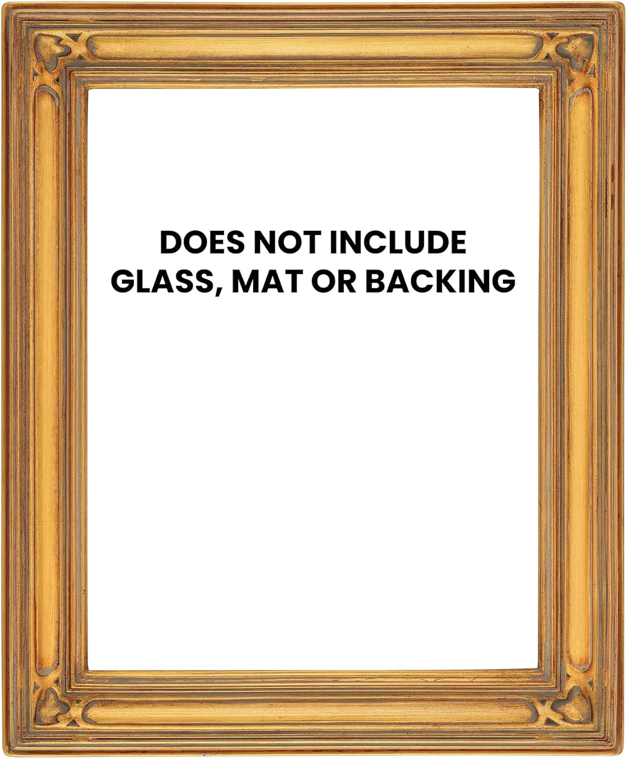 Creative Mark Museum Collection Gothic Ornate Picture Frame - 9x12, Gold - Closed Corner High-End Antique Style Frames for Canvas Paintings, Open Back, No Glass or Backing