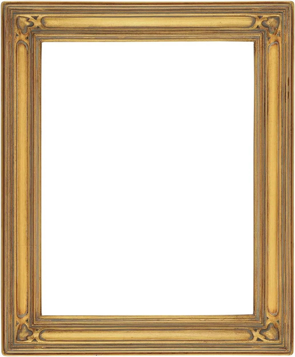 Creative Mark Museum Collection Gothic Ornate Picture Frame - 9x12, Gold - Closed Corner High-End Antique Style Frames for Canvas Paintings, Open Back, No Glass or Backing