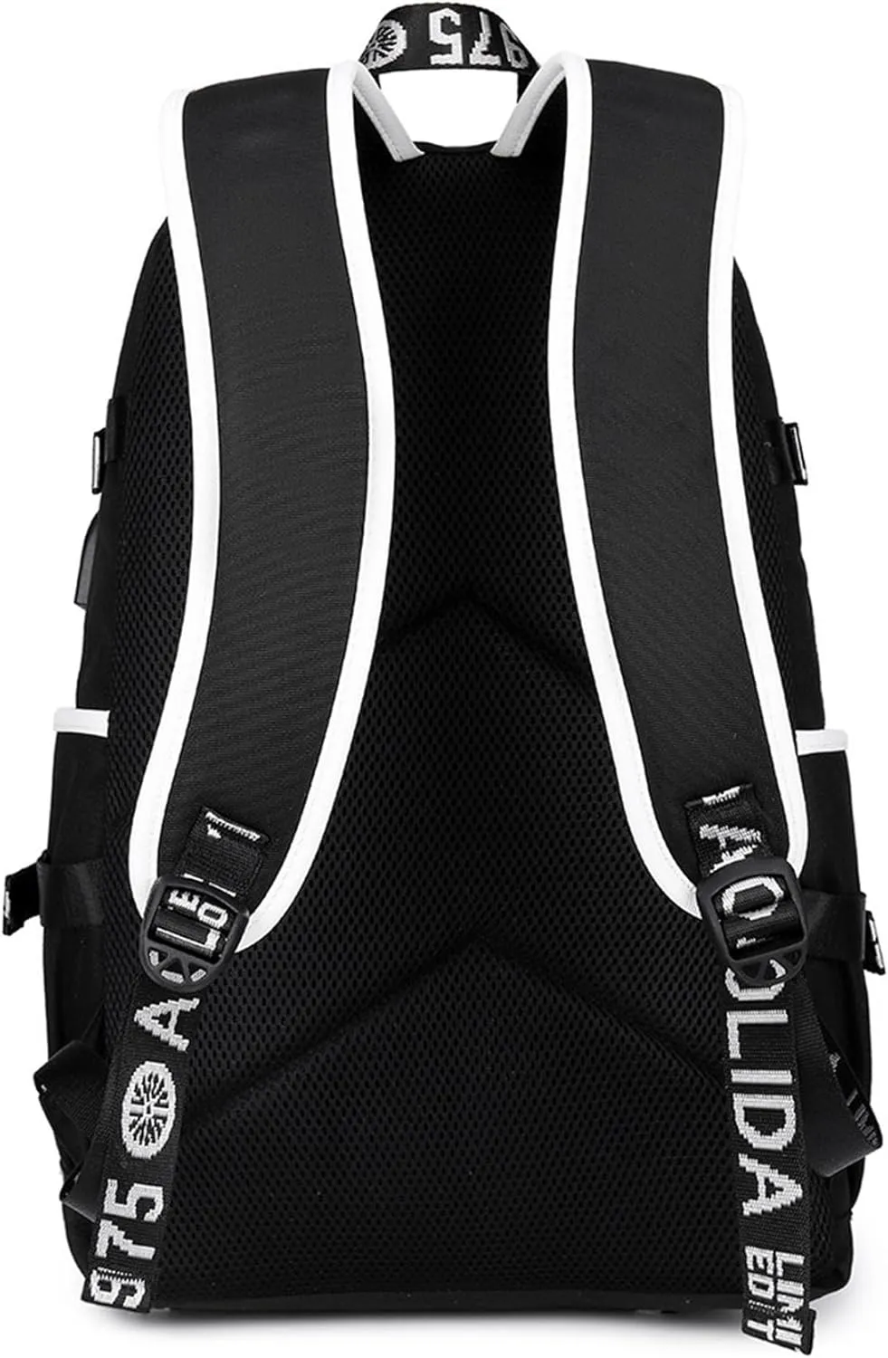 Cristiano Ronaldo Backpack with USB Charging Port Outdoor Travel Bookbag Classic Canvas Bagpack Lightweight Daypack
