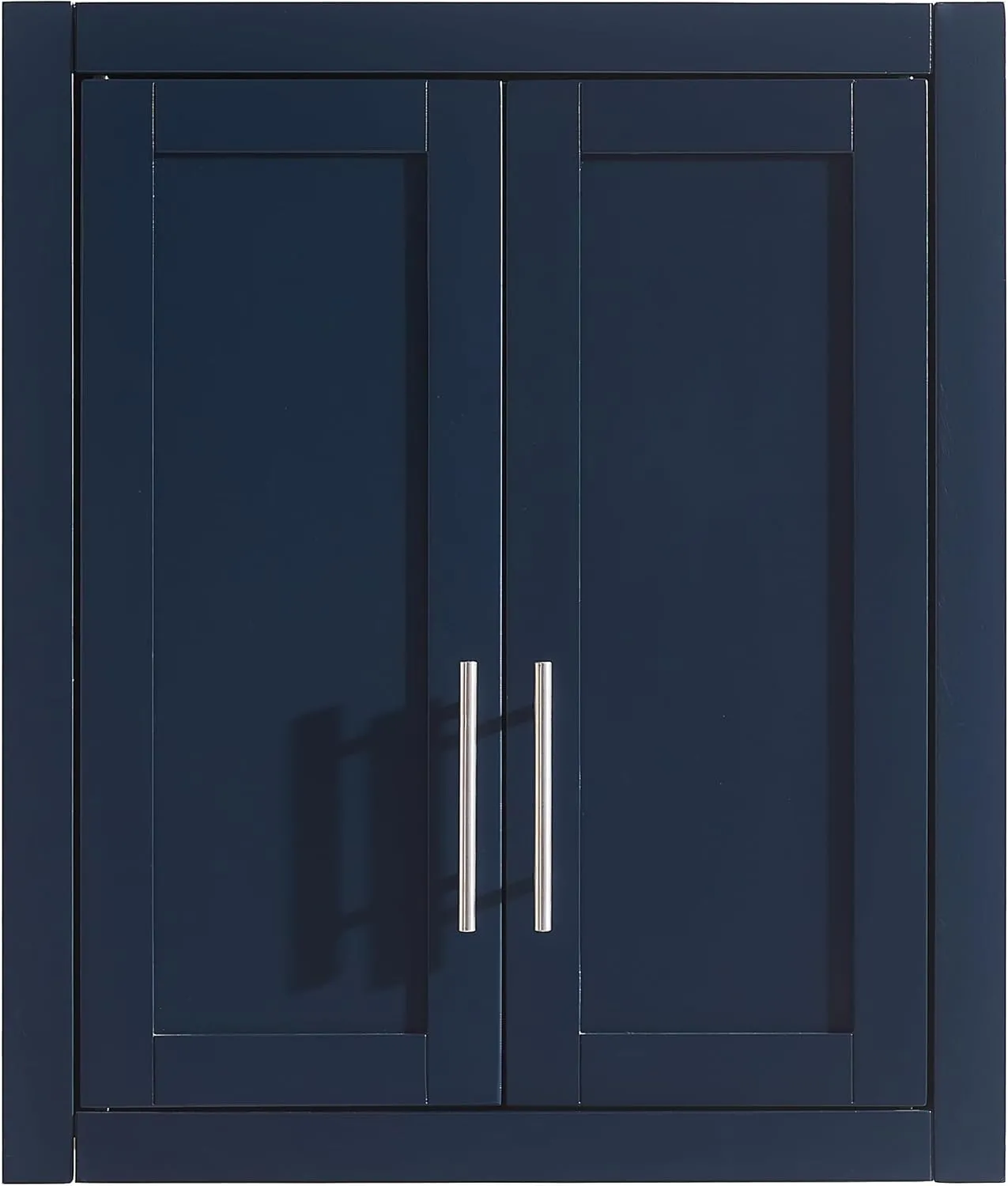 Crosley Furniture Savannah Wall Mounted Bathroom Storage Medicine Cabinet with Shelves, Navy