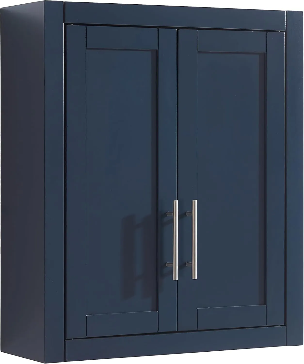 Crosley Furniture Savannah Wall Mounted Bathroom Storage Medicine Cabinet with Shelves, Navy