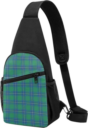 Crossbody Sling Backpack Irvine Ancient Tartan Shoulder Chest Bag Daypack for Traveling Sport