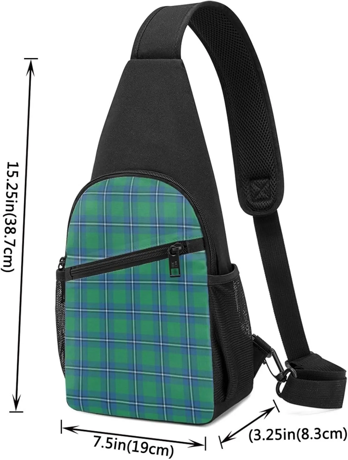 Crossbody Sling Backpack Irvine Ancient Tartan Shoulder Chest Bag Daypack for Traveling Sport
