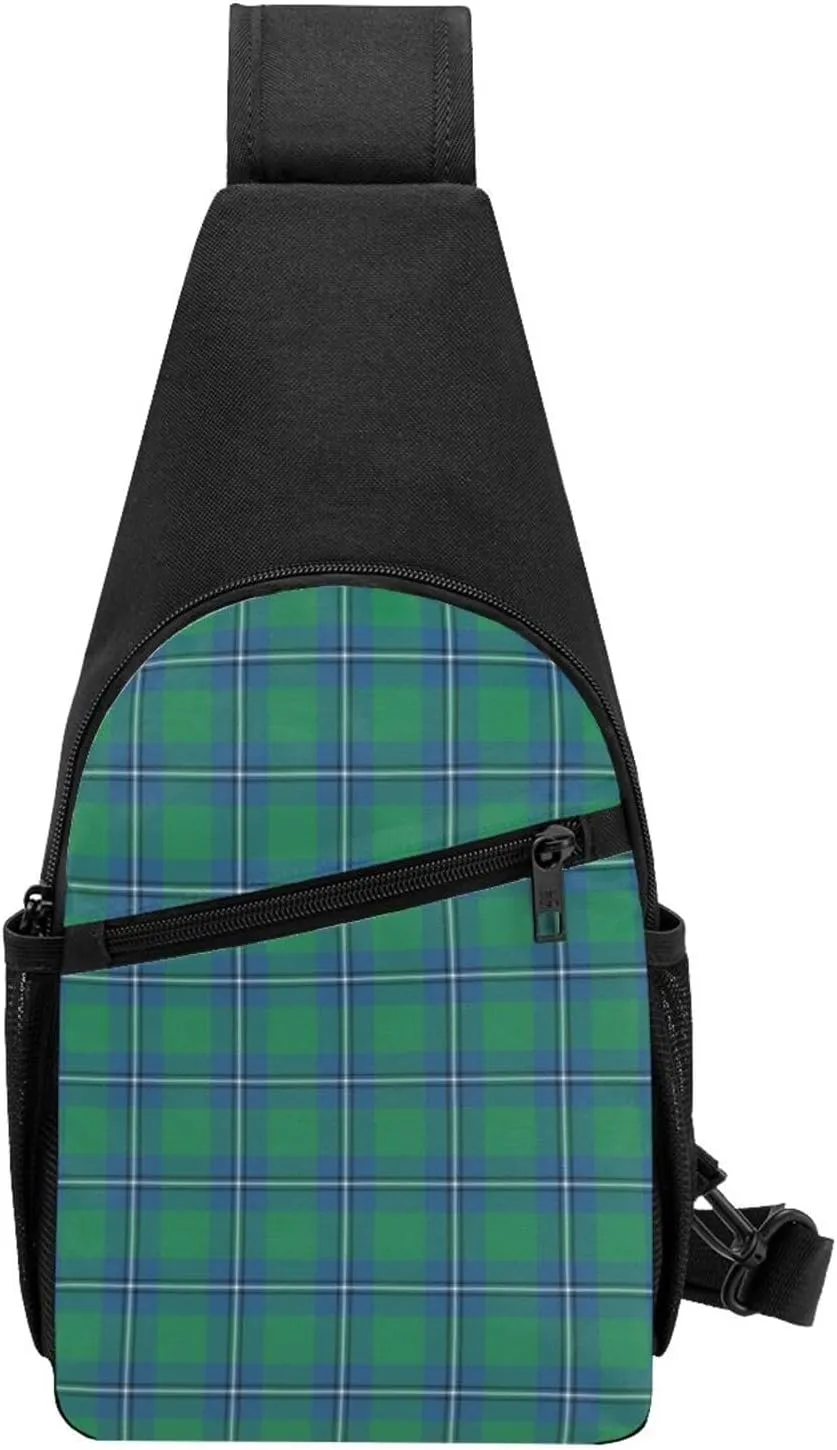 Crossbody Sling Backpack Irvine Ancient Tartan Shoulder Chest Bag Daypack for Traveling Sport