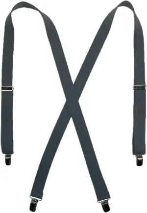 CTM® Women's Elastic Clip-End 1 Inch Basic Suspenders