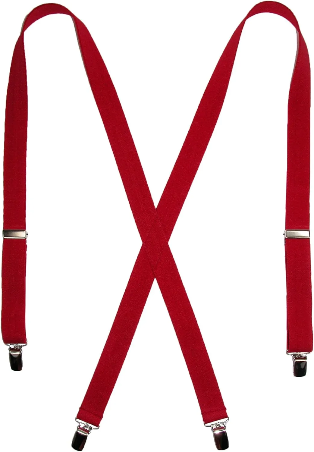 CTM® Women's Elastic Clip-End 1 Inch Basic Suspenders